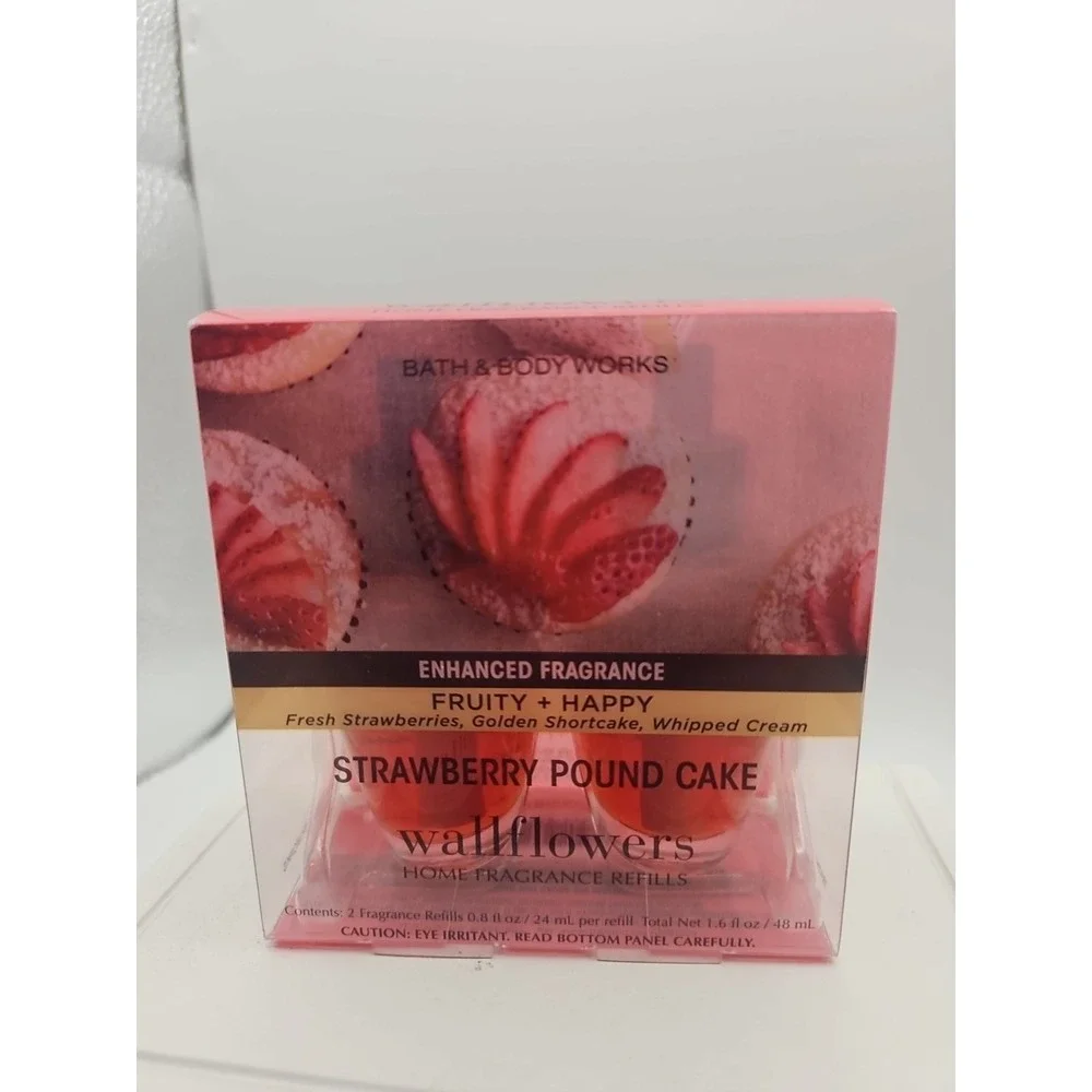 Bath & Body Works Strawberry Pound Cake Wallflowers Refills 0.8oz 2pack‎